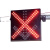 车道指示器红叉青箭头ETC收费站隧道雨棚指示通行讯号灯红绿LED标 40cm单面红叉青箭头