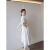 罗宾汉  ROBINHOOD2024年新款夏季冷淡风女装感气质轻熟风御姐白色衬衫连衣裙 S(95斤以下拍)
