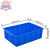 RODMAN洛民 加厚塑料周转箱305×200×90 蓝色长方形胶箱工业物流箱物料零件收纳盒 12号周转箱