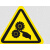 有电危险标识当心激光注意高温不干胶标签当心腐蚀提示贴纸标志牌 当心械伤 1x1cm