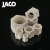 JACO耐酸碱腐蚀PP卡套接头螺母专用PP双卡套螺帽卡套管接头螺帽PP P-PG-10