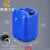 工桶堆码桶25公斤升KG塑料桶20L废液桶方形酒精消毒液加厚 25L蓝色-A款加厚耐酸碱