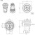 金属按钮开关16双色按钮三色按钮带灯LED高亮指示灯复位自锁开关 红绿黄三色共阳自锁3-6v