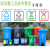 大号平口垃圾分类垃圾袋一次性可降解加大社区物业四色厨余塑料 绿色厨余垃圾90X110 50只