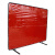 YHGFEE焊接工位防护屏焊工电焊帘火花飞溅阻燃隔热毯耐磨 橙红色高透屏1.74x1.74m