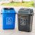 垃圾桶塑料带盖家用室外垃圾箱大容量商用户外厨房办公室工业加厚不含税运 20升灰色无盖