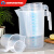 量杯带刻度量筒奶茶烘焙塑料测量桶厨房量筒1-2-3500ml PP100ml锥形量杯