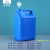 加厚塑料瓶液体化工桶样品瓶包装瓶液体肥料瓶自动排气消毒液分装 10L方桶蓝色【配透气盖】