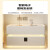 法莎蒂（FA SA DI HOUSEHOLD）奶油风实木智能床头柜简约现代岩板卧室家用轻奢免安装床边柜 奶白色感应灯+岩板 40x40x48cm