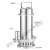 不锈钢污水泵220V小型WQ潜水排污泵带浮球高扬程耐腐蚀潜污泵 WQ3-10-0.37S