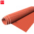 谋福 绝缘垫10kv高压橡胶板 配电室绝缘胶垫台垫 工业胶皮耐油（红色条纹 1米*10米*3mm厚）