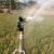喷水洒水器喷淋喷头360度自动旋转草坪园林农用绿化喷灌浇水灌溉 1寸铜摇臂喷枪+1.2米支架+弯 头