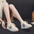 蓓蒂丹洛（PEDIDNRO）品牌小白鞋女2024夏季新款厚底增高薄款透气韩版休闲运动板鞋女 黑色 35