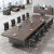 轻奢会议桌椅组合一整套简约现代会议室长方形桌客厅大型长桌家用 2.0米*1.0米会议桌