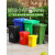 大号户外垃圾桶塑料环卫挂车分类商用30L50L100L120L240L升加厚 50升加厚带盖带轮