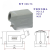 西霸士HDXBSCN重载连接器航空插HEE-010-MC/FC10芯16A冷压针压接 H6BTSRO