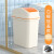 卫生间垃圾桶2022厕所翻盖夹缝窄缝长方形有带盖客厅摇盖 超值清洁套餐白橙色10L+140只垃
