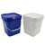 冰禹 方形塑料桶 密封桶水桶包装桶打包桶 10L蓝色 BYxx-223