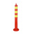 HUAIFENG/淮风塑料警示柱 75cm-可挂链 PE 75×18×7cm 含安装螺丝 带反光警戒柱警示桩安全隔离柱