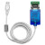 定制宇泰UT-890A USB转485/422串口线工业级转换器FT2329针双适配 定制UT-890J/3米 FTDI-FT23适配