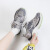 上海回力女鞋老爹鞋女2024年新款跑步鞋女式休闲运动鞋子 深灰色 35