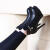 汀梵娜高跟鞋秋冬季韩版防水台细跟小短靴百搭棉鞋靴子女时装靴 黑色(皮面) 35