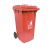 恒丰 240L 加厚 红色可挂车垃圾桶
