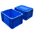 海斯迪克 EU周转箱塑料箱 汽配可堆式储物箱零件箱 蓝色无盖300*200*150