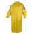 代尔塔407007连体雨衣PVC涂层带反光条 长款风衣式工作劳保 407007黄色 XL