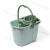 手压带滑轮加厚洗拖把桶挤水桶墩布清洁单桶拖把压干桶大容量 绿色桶