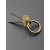 曦凰圆圈环中式仿复古欧美衣橱鞋药柜门抽屉扣把纯黄铜小（20个起发） 2厘米 螺丝款