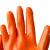 稳斯坦 WF071 劳保手套 PVC浸胶工作防护手套半挂PVC耐磨挂胶手套 大半挂(12双/包)