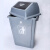 好购翻盖垃圾桶室外公共环卫带盖摇盖塑料垃圾箱户外办公室大号 10升专用垃圾袋(50个)