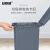 安赛瑞 分类脚踏垃圾桶 新国标加厚塑料垃圾箱 户外大号工业商用环卫 灰色15L YZ 700048