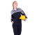 斯卡地尔（Scotoria）夏季工作服套装 分体式长袖工装舒适高棉 CVC1401 灰蓝色 M