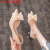 LVTATA高跟鞋女2024年新款夏季韩版空法式少女尖头珍珠蝴蝶结细跟单鞋女 香槟色 5厘米蝴蝶结 38