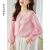 瑟俐（SERLEAY）品牌新款减龄甜美风衬衫夏季高级感百搭国风刺绣新中式盘扣上衣女 粉红色 XL