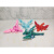 粉童3d打印的龙 3d打印关节可动带翅膀水晶龙家居装饰儿童玩具车 金红15cm