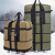 SOUG折叠防水158航空托运包加厚帆布大容量旅游行李包搬家旅行箱背包 13/42英寸黑色【万向升级轮钢板 大