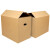 5个装 超大特硬搬家纸箱子收纳整理包装盒快递打包搬的纸壳箱 50*40*40 cm 五层超硬 无扣 5个装