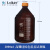 玻璃棕色透明蓝盖丝口试剂瓶高硼硅蓝盖瓶100/250/500/1000ml 高硼硅棕色 3000ml