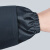 立采 防尘工作服带面罩头套打磨专用分体全身连帽玻璃纤维喷漆防护服 上衣+裤子     黑色 M码 