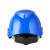 莱慧安全帽工地ABS可印字防砸八点式支撑吸汗条安全头盔 蓝色5顶装