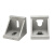 法特一号工业直角角码2020/3030/4040铝型材配件压铸铝锌合金转向角码黑色 9090铝合金角码(1个)