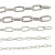 304不锈钢链条无缝铁链条长环短环晾衣链铁锁链起重链铁链子 短环6mm1米