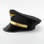 安巧象飞行员帽子大帽檐可定制logo表演机长帽军帽 黑色 均码 