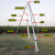 适用于铝合金三角架立杆机人字抱杆摇把扒杆起杆器电杆三脚架电力 人字抱杆立15米杆加粗款