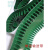 输送带PVC流水线工业平皮带裙边挡板传送带防滑爬坡带上料环形带 绿色/黑色封箱机皮带