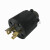 AMERICAN DENKI电机工业插头4322R-L15美标插头连接器30A250V 黑色暗装插座 4320-L15