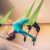 TLXT空中瑜伽吊床家用反重力悬挂式微弹吊床布固定盘体操舞蹈训练 5米湖蓝【层高3.3米内】含配件
